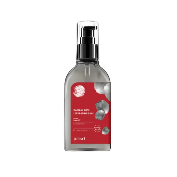 JuliArt plaukų aliejus "Damask Rose Leave-in Hair Oil"